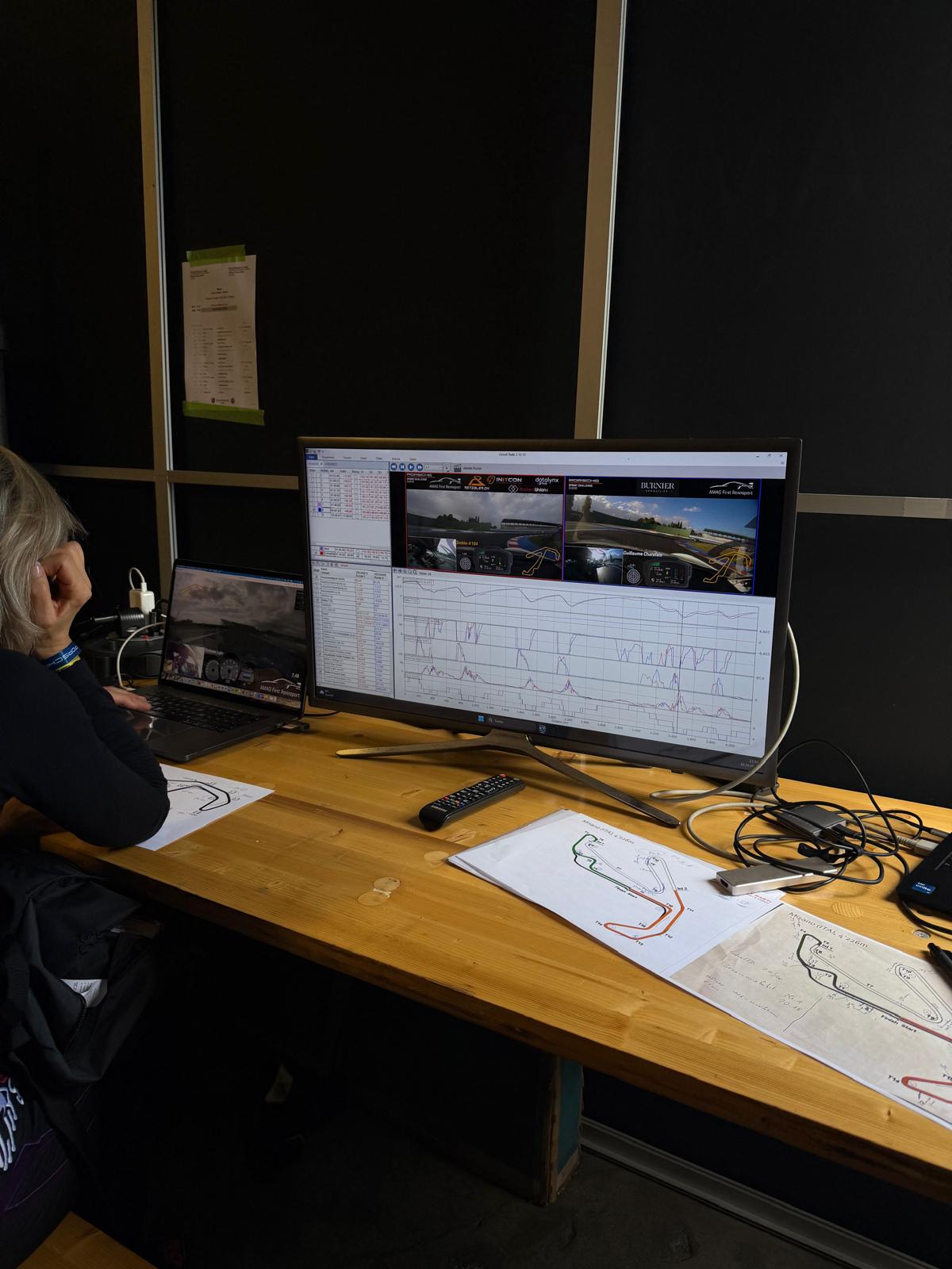 Telemetrie-Analyse im Fahrerlager